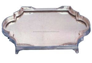 Plats, assiettes et plateaux pour la décoration de mariage, plat de service pour le riz, plat en métal, forme carrée, plateaux de service - Product Image 5