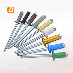 <span class=keywords><strong>Rivet</strong></span> aveugle en aluminium coloré, tête en forme de dôme, norme id7337, <span class=keywords><strong>4x12</strong></span> - Product Image 2