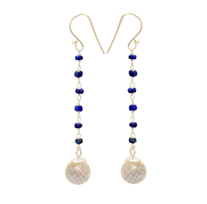 Aqua Chalcedony Pear Gold Vermeil Bezel <b>Earring</b> 925 Sterling <b>Silver</b> Jewelry for Wedding Party Engagement or Gift - Product Image 4