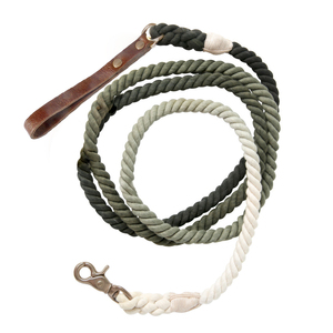 Olive Ombre Rope Dog <b>Leash</b>, Adjustable - Product Image 1