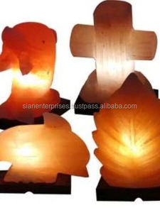 La mejor lámpara de sal artesanal natural tallada a mano Cable eléctrico de alta calidad y bombilla Corazón y forma de animal Muchas formas - Product Image 4