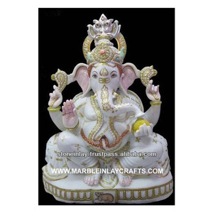 White Marble Ganesh ji Statue - Product Image 1