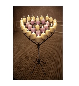 Nuevo diseño de candelabros de boda con forma de corazón, centro de mesa para decoración del hogar, decoración de oficina, decoración de boda - Product Image 1
