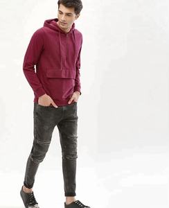 เสื้อกันหนาวขนแกะ600GSM ฮู้ดสำหรับผู้ชายขายส่งแบบเรียบมีฮู้ดแบบซิปหน้าคุณภาพใหม่เสื้อ100% เปล่าผ้าฝ้าย - Product Image 1