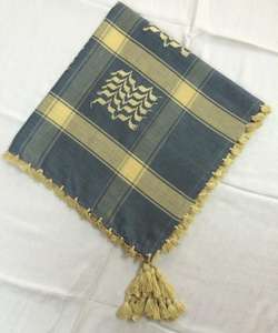 Yashmagh Logo personnalisé brodé carré arabe foulard en coton ensemble avec chapeau et gants pour adultes Style uni pour les musulmans portent - Product Image 5