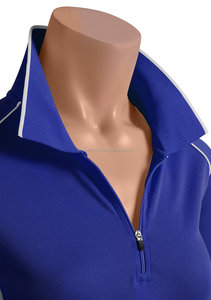 Ladies High Quality Half Sleeve Zip up Polo <b>Shirt</b> / Sports <b>Shirt</b> / <b>T</b>-<b>Shirt</b> - Product Image 4