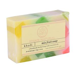 Venta al por mayor Khadi Natural Ayurvedic hecho a mano Herbal Mix Fruit Soap - Product Image 1