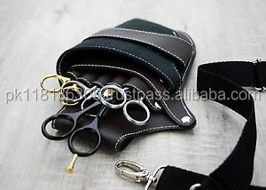 Ciseaux pochette en cuir PU Salon de coiffure ciseaux de coiffure étui cheveux styliste outils étui taille épaule ceinture cisaillement étui - Product Image 4