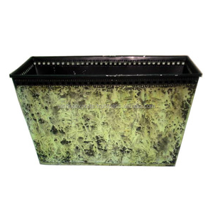 กระถางปลูกต้นไม้ในร่ม/กลางแจ้งสีเขียวมีสไตล์สำหรับใช้ในบ้าน - Product Image 1