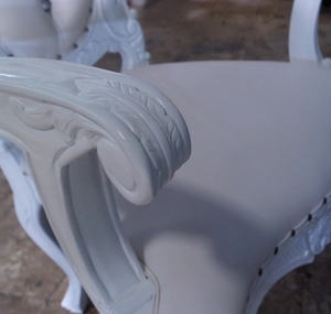 Muebles de silla de boda real tallada pesada - Product Image 5