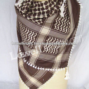 Diseño de la hoja viscosa árabe pañuelos en la cabeza de keffiyeh - Product Image 2