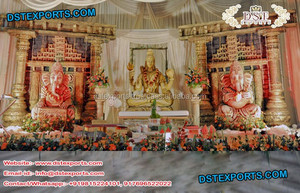 Accessoires de décoration d'événement de mariage moghol Accessoires en fibre pour la décoration de scène de mariage Scène de réception sur le thème moghol - Product Image 5