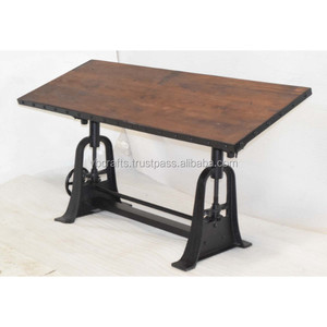 Công Nghiệp Retro Đúc Sắt Tay Quay Nâng Có Thể Điều Chỉnh Vẽ Sơn Kỹ Sư Ăn Uống Văn Phòng Chuyển Đổi Phác Thảo Bảng - Product Image 1