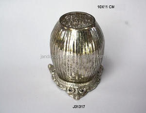 เชิงเทียนตกแต่งทำจากแก้วแบบโบราณเชิงเทียนสำหรับชาเชิงเทียนทำมือ - Product Image 3