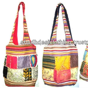 wholesale handmade cotton sling jhola bags from pushkar rajasthan