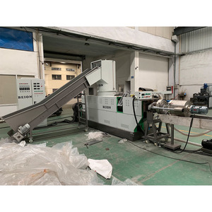 Waste Plastic Recycle Granulating Machine,Two Stage PP PE Film Plastic Pelletizing Line
