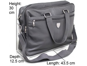 Cowhide Leather Office <b>bag</b> | FULL GRAIN COW HIDE LEATHER SHOULDER <b>BAG</b> WITH ADJUSTABLE STRAP - Product Image 2