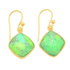 เลือดหินรูปไข่เหลี่ยมเพชรพลอยคลิปต่างหู - Product Image 4