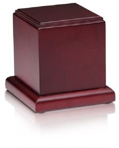 Urne funéraire en bois style américain avec main en prière - Main argentée - Product Image 5