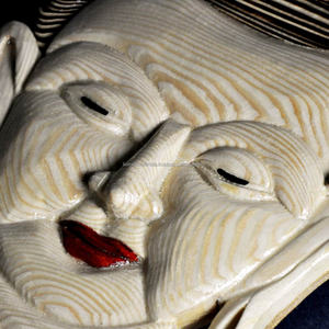 Carved <b>Wooden</b> Buddha Head Mural Hand Carving Intarsia Art Wood <b>Craft</b> From India with Best Quality - Product Image 4