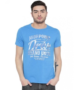 Camisetas de manga corta de algodón peinado personalizables para hombre, cuello redondo acanalado, ajuste físico de gran tamaño, suave, cómodo, varios colores - Product Image 4