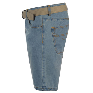 Vente en gros de shorts décontractés en denim 100% coton pour hommes, tailles personnalisées, modèle uni écologique - Product Image 3