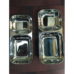 Assiettes à 6 compartiments de conception indienne, de haute qualité, meilleure assiette multi-compartiments, assiette à dîner en acier inoxydable - Product Image 2