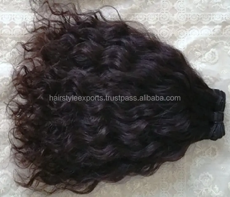 Proveedor de paquetes de cabello humano virgen de visón peruano de alta calidad con cutícula rizada alineada