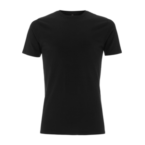 เสื้อยืดคอกลมสีดำแบบสมบูรณ์แบบสำหรับผู้ชายและผู้หญิง พร้อมโลโก้แบบกำหนดเอง - Product Image 2
