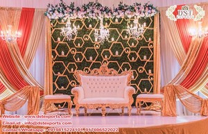 Portavelas de diseño de escenario de boda, Marcos traseros de vela de Evento de boda occidental, portavelas de escenario de boda de estilo moderno de EE. UU. - Product Image 3