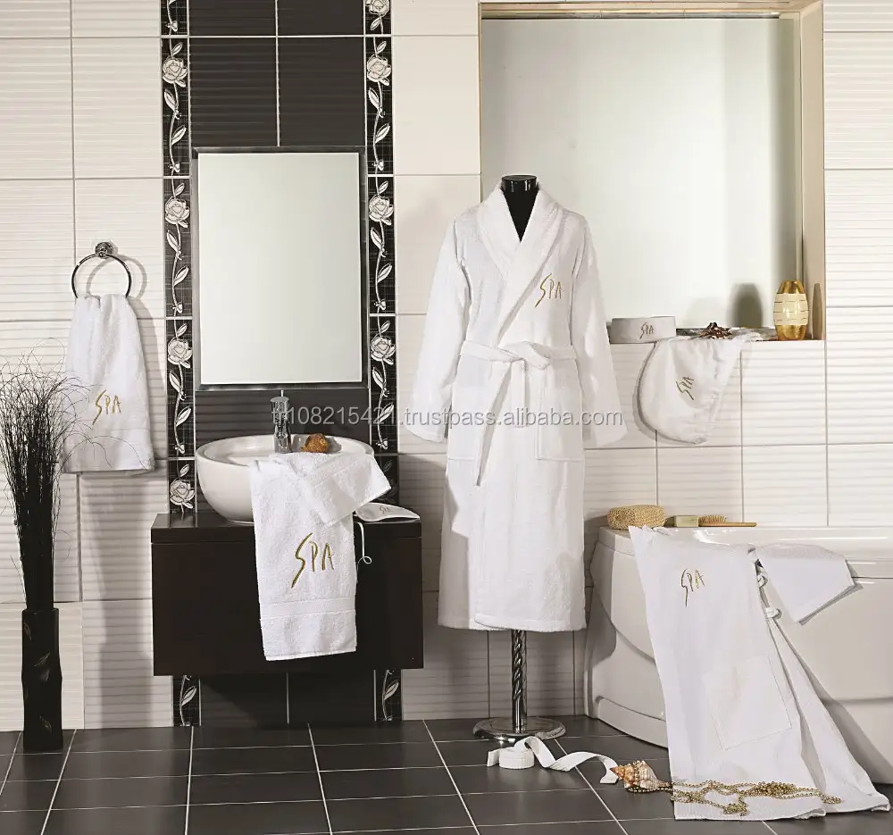Asciugamani per Hotel in spugna di cotone Design personalizzato puro cotone confortevole a lunga durata ecologico sostenibile