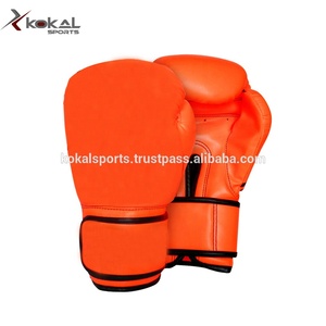 Genuine Leather Punching Gloves with Adjustable Velcro <b>Strap</b> - Product Image 3