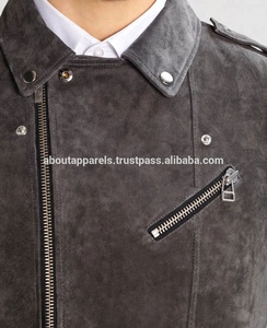 Las chaquetas de cuero de ante genuino más populares, las mejores marcas de moda, colección de invierno, oveja, talla grande, cremallera, estampado de retazos, venta al por mayor - Product Image 5