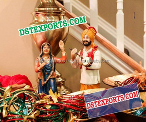 Punjabi-Sangeet de escenario para decoración de escenario, estatua de fibra de Punjabi para escenario - Product Image 6