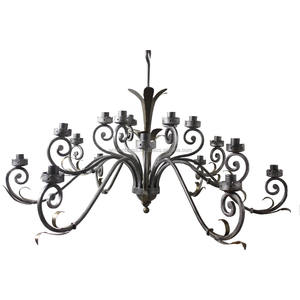 Lámpara de Araña Decorativa de Hierro Forjado para Hotel - Product Image 1