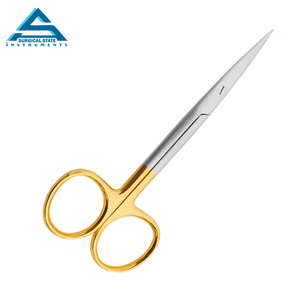 กรรไกรผ่าตัดตรงชุบทองแบบมืออาชีพกรรไกรผ่าตัดพื้นฐานของเครื่องมือผ่าตัด - Product Image 4