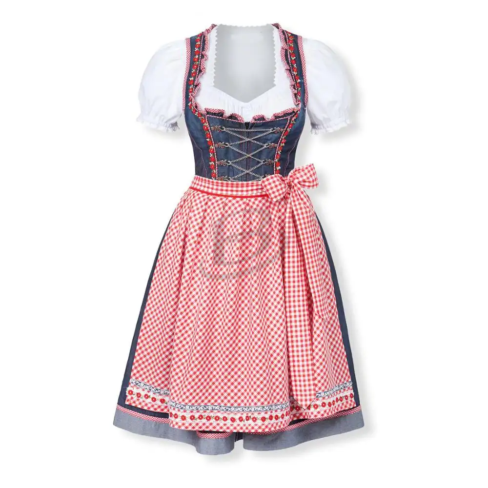 독일 옥토버 페스트 맥주 소녀 의상 맥주 Wench Biergarten 유니폼 Dirndl 드레스 여성 옥토버 페스트 의상 플러스 사이즈