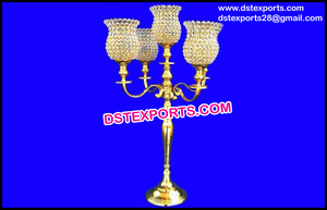 Centros de mesa de cristal para boda, centro de mesa de Metal plateado, nuevos diseños - Product Image 5