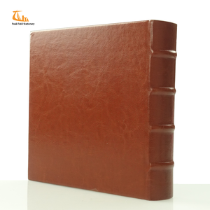 นูนหนัง PU สีน้ำตาลผูกอัลบั้มรูป4x 6กระเป๋า200กระเป๋าอัลบั้ม De Fotos - Product Image 2