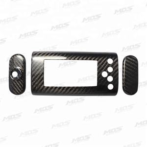 MOS Carbon Fiber Speedometer <b>Cover</b> Set (3 Pcs) <b>for</b> Yamaha QBIX (17-18) - Product Image 1