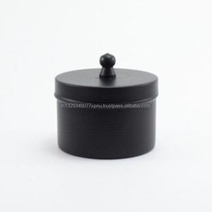 Tarro de vela negro y dorado - Product Image 2