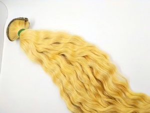 Cabello Rizado Rubio 100% Humano Remy Indonésico - Product Image 4