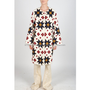 Suzani-Chaqueta Bohemia con estampado geométrico para mujer, traje femenino con bordado, talla grande, a la moda, para playa - Product Image 1