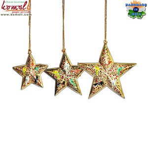 ชุดของ3ดวงจันทร์ขายส่งมือไม้ทาสีคริสต์มาสตกแต่งเครื่องประดับ - Product Image 5