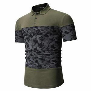 Camisas de Hombre al por Mayor, 100% Algodón, Tejido de Punto, Hombros Caídos, Logotipo Personalizado, Estilo Formal, Panel de Contraste Frontal, Ecológicas - Product Image 2