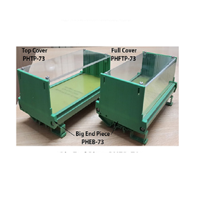 Grandes extrémités et couvercles pour supports de carte PCB en plastique sur Rail DIN - Product Image 1