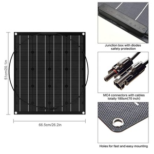 Panel Solar Flexible Delgado Personalizable de 150W 12V eGo S 150W con 24.4% de Eficiencia y Caja de Conexiones IP65 para Barco, Convertible, Deportivo - Product Image 6