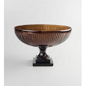 VASES pour décoration de maison moderne/bol de fleurs en verre pour décoration de mariage de luxe pièce maîtresse de TABLE LOGO personnalisé - Product Image 3