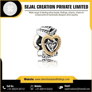 ลูกปัดสเปเซอร์สีเงินสีสันสดใส - Product Image 3