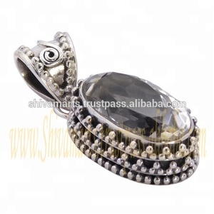 Nouveau élégant élégant cristal pierres précieuses pendentif bijoux fins pendentifs et breloques S925 bijoux en argent Sterling grossiste et exportateur - Product Image 2